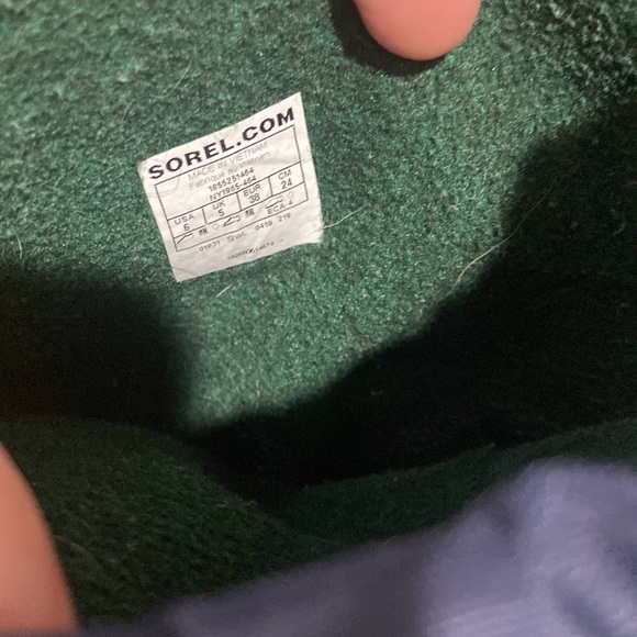 Sorel Winter snow boots black and blue kids size 6  *inspect photos for wear - Picture 7 of 17